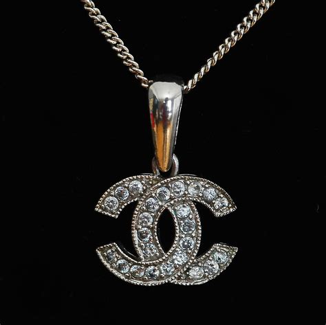 chanel pendant silver|vintage chanel pendant.